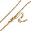 201 Stainless Steel Snake Chain Necklaces X-NJEW-P268-A29-2X5-3