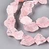 Natural Rose Quartz Beads Strands G-R421-17-3