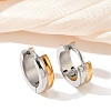 304 Stainless Steel Polishing Effect Hoop Earrings EJEW-M001-33P-1