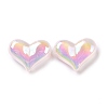 UV Plating Rainbow Iridescent Acrylic Beads OACR-C010-01F-2