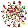 50Pcs Christmas Theme Cartoon Paper Stickers DIY-P085-05-3