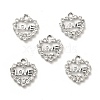 Alloy Rhinestone Pendants ALRI-C007-11P-1