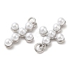 Brass Plastic Imitation Pearls Pendants KK-Q775-23P-2