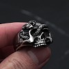 Retro Zinc Alloy Finger Rings for Men WGDA172-01-1