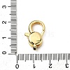 Brass Clear Cubic Zirconia Lobster Claw Clasps KK-Z078-47B-G-3