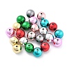 Christmas Theme UV Plating Acrylic Beads PACR-B003-01A-1