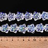 Electroplate Transparent Glass Beads Strands EGLA-N020-02-5