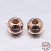 Round 925 Sterling Silver Spacer Beads STER-M103-04-2mm-RG-2