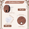 50Pcs Wood Stud Earring Finding FIND-SP0001-19B-2