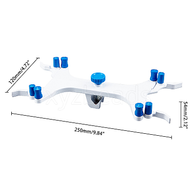 Aluminium Double Burette Clamp TOOL-WH0018-36-1