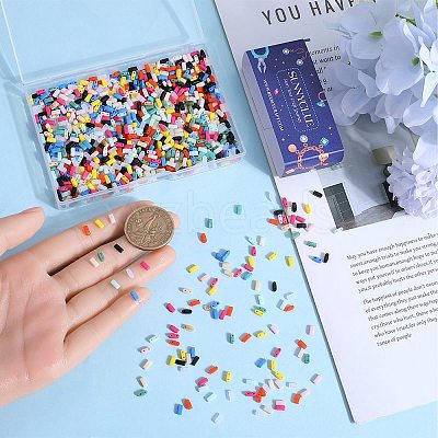 1000pcs 10 Colors Opaque Acrylic Slide Charms OACR-SC0001-37B-1