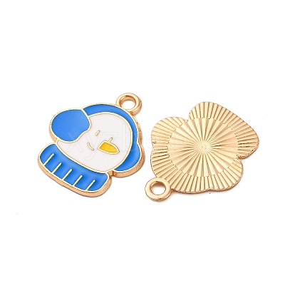 Christmas Alloy Enamel Pendants ENAM-K080-01E-G-1