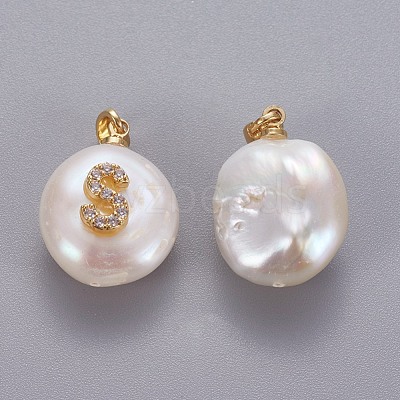 Natural Cultured Freshwater Pearl Pendants KK-L187-A-01S-1
