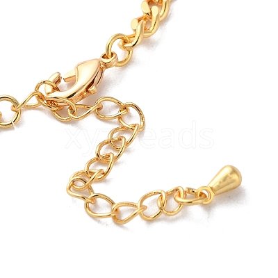 Brass Link Bracelets for Women BJEW-P342-11G-1