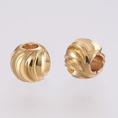 Brass Spacer Beads KK-G312-01G-4mm-G-1