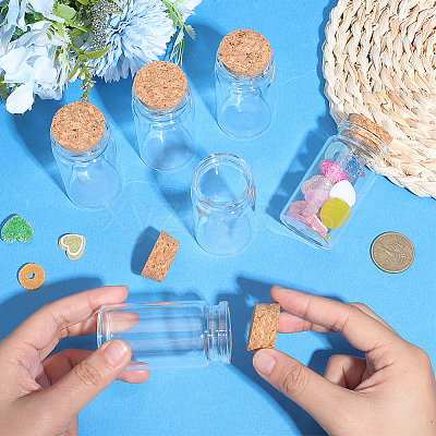 Glass Jar Glass Bottles Bead Containers AJEW-SP0003-91A-1