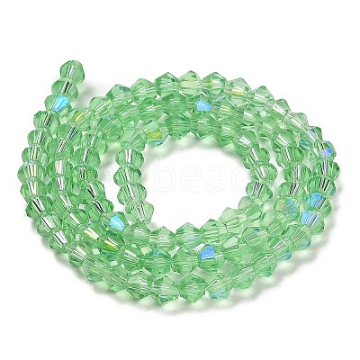 Transparent Electroplate Glass Beads Strands EGLA-A039-T2mm-L24-1