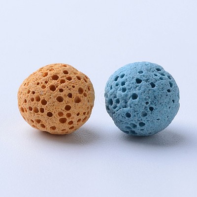 Unwaxed Natural Lava Rock Beads X-G-F325-8mm-M-1