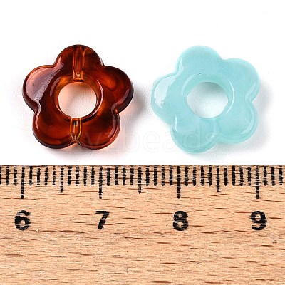 Gradient Color Transparent Acrylic Beads OACR-N137-49R-1
