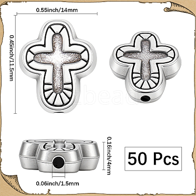 50Pcs Tibetan Style Alloy Beads FIND-SC0021-24-1