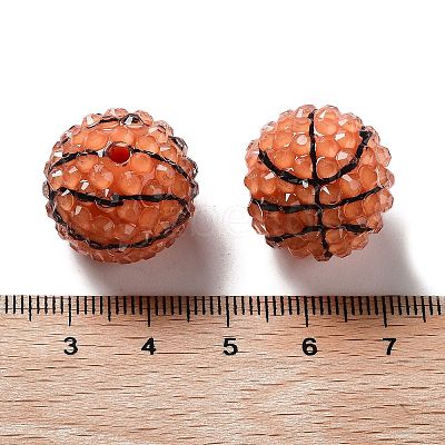 Resin Rhinestone Beads RESI-TAC0005-011B-1