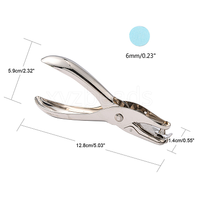 Iron Single Hole Paper Punchs X-TOOL-R089-02-1