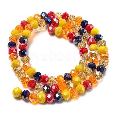 Glass Beads Strands EGLA-A034-M6mm-47-1