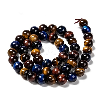 Natural Tiger Eye Beads Strands X-G-F173-14-8mm-1
