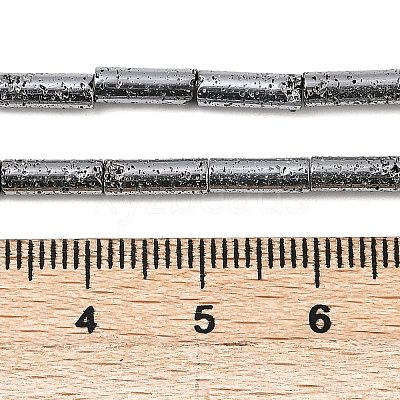 Electroplated Natural Lava Rock Beads Strands G-K388-03A-03-1