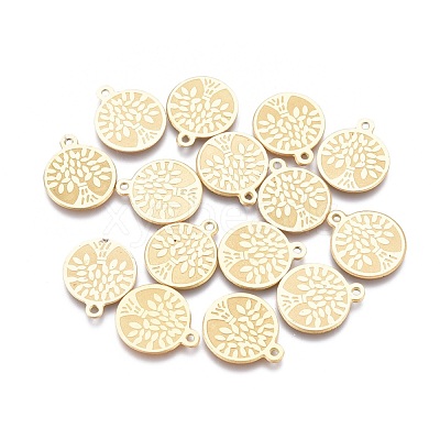 Ion Plating(IP) 304 Stainless Steel Charms STAS-L247-020G-1