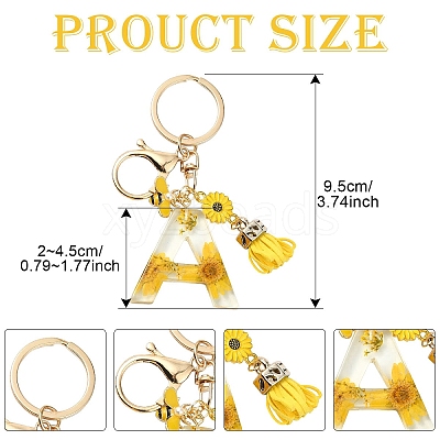 Resin & Alloy Enamel Keychain X1-KEYC-YW00134-01-1