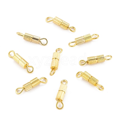 Brass Screw Clasps KK-N254-05G-NF-1