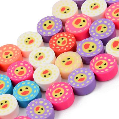 Handmade Polymer Clay Beads Strands CLAY-N008-004-1