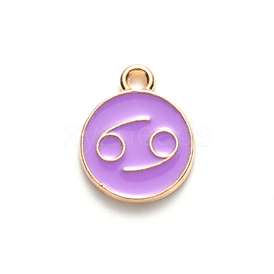 Alloy Enamel Pendants ENAM-S124-01A-01D-1
