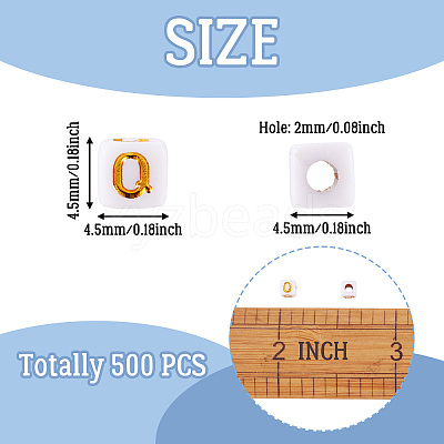 Opaque Acrylic Beads MACR-TAG0001-07Q-1