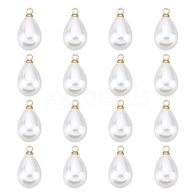 ABS Plastic Imitation Pearl Pendants KK-BC0010-75-1