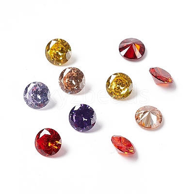 Mixed Grade A Diamond Shaped Cubic Zirconia Cabochons X-ZIRC-M002-7mm-1
