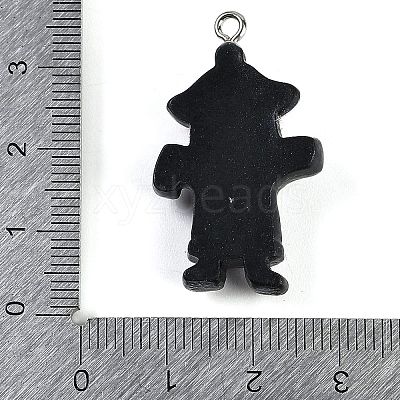 Halloween Theme Resin Pendants RESI-M046-01E-1