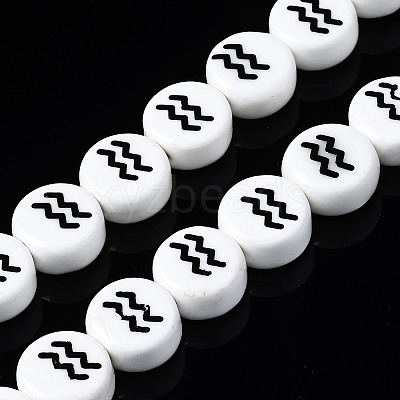 Handmade Porcelain Ceramic Beads Strands PORC-S502-032E-1