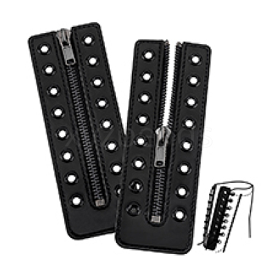 2Pcs PU Zipper Accessories FIND-PH0028-27B-1