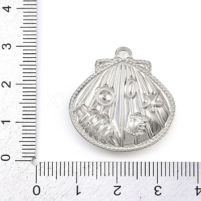 304 Stainless Steel Pendants STAS-C140-03F-P-1