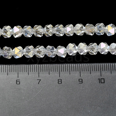 AB Color Plated Glass Beads EGLA-L018-B-AB08-1