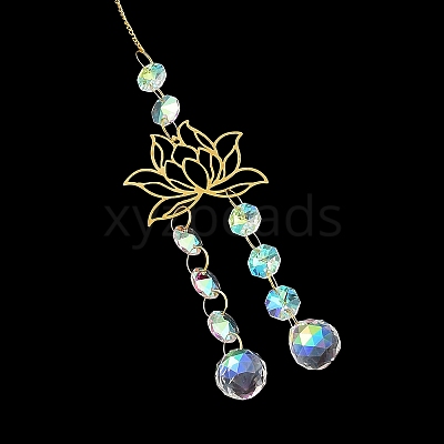 Brass Big Pendant Decorations HJEW-M005-04D-G-1