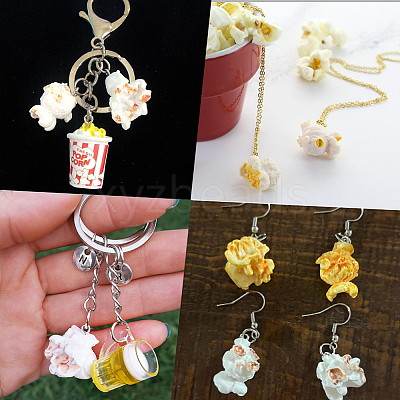 24Pcs 2 Colors Plastic Pendants KY-SC0002-66-1