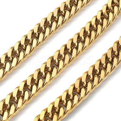 Ion Plating(IP) 304 Stainless Steel Cuban Link Chains CHS-E030-04B-G-1