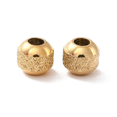 Ion Plating(IP) Textured 304 Stainless Steel Beads STAS-P306-01A-G-1