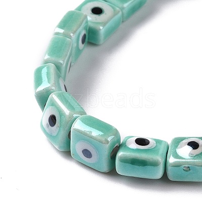 Handmade Porcelain Ceramic Beads Strands LAMP-B021-06I-1