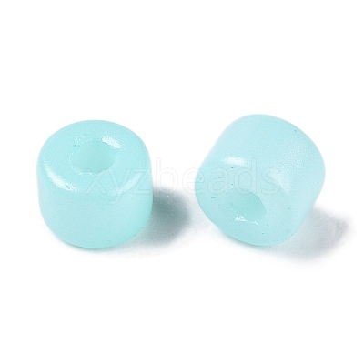 Opaque Baking Paint Glass Seed Beads SEED-T008-02N-1