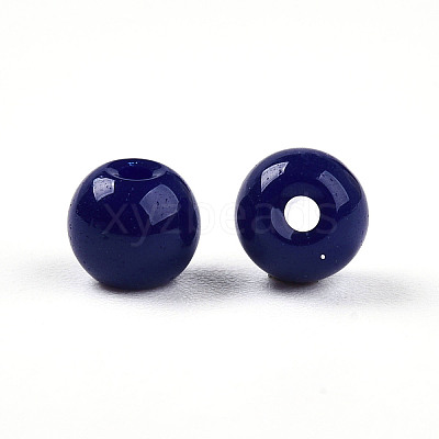 Opaque Solid Color Glass Beads X1-GLAA-N007-4mm-A06-1