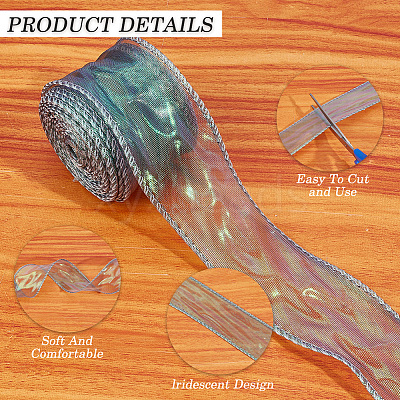 Polyester Iridescent Ribbon OCOR-WH20002-08A-1